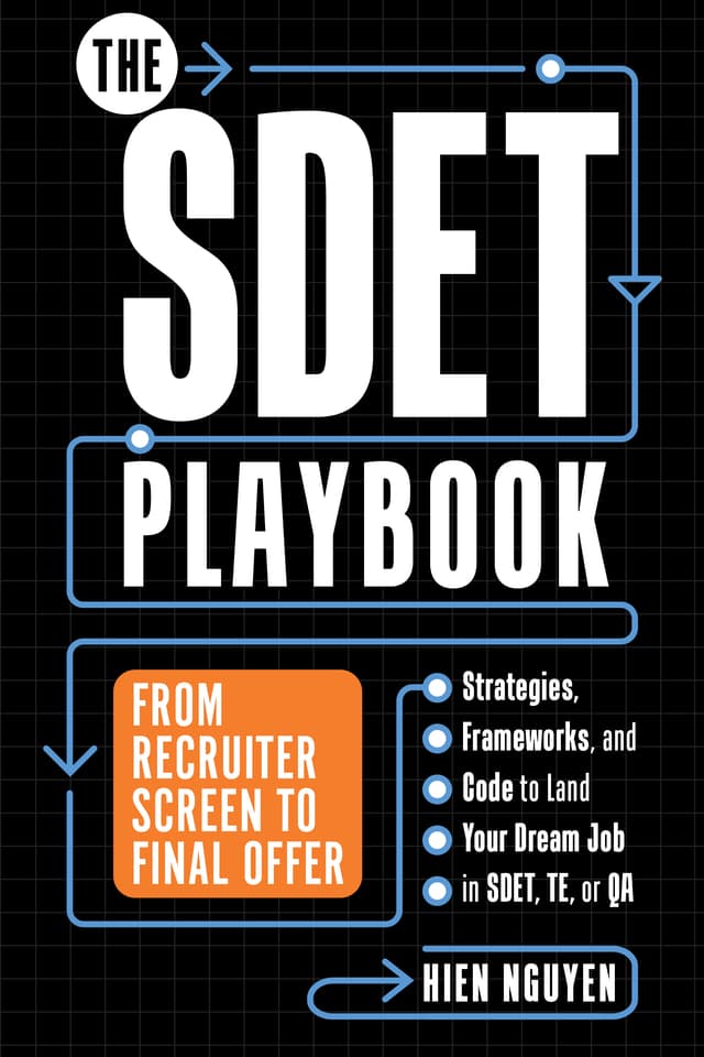 The SDET Playbook Official Book Cover